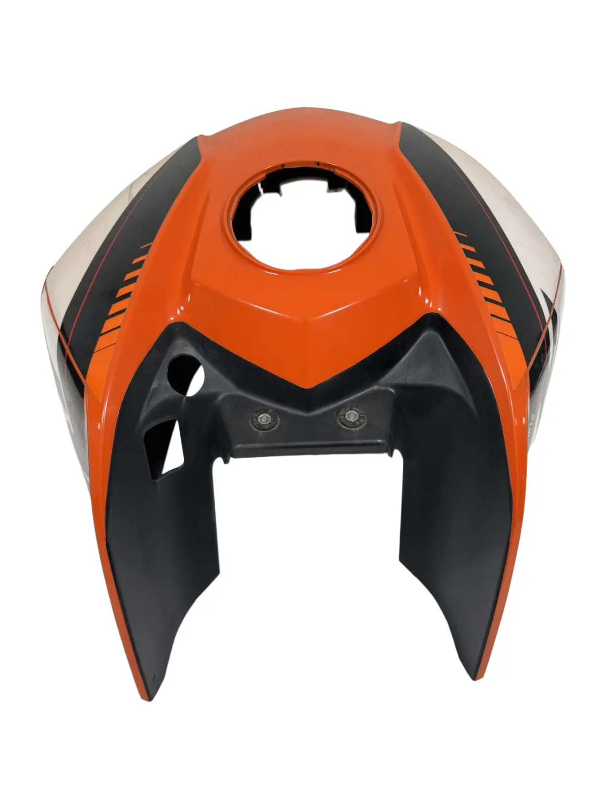 Gebrauchte Cover serbatoio KTM Duke 200cc 2012 Arancione — echtes Foto 3