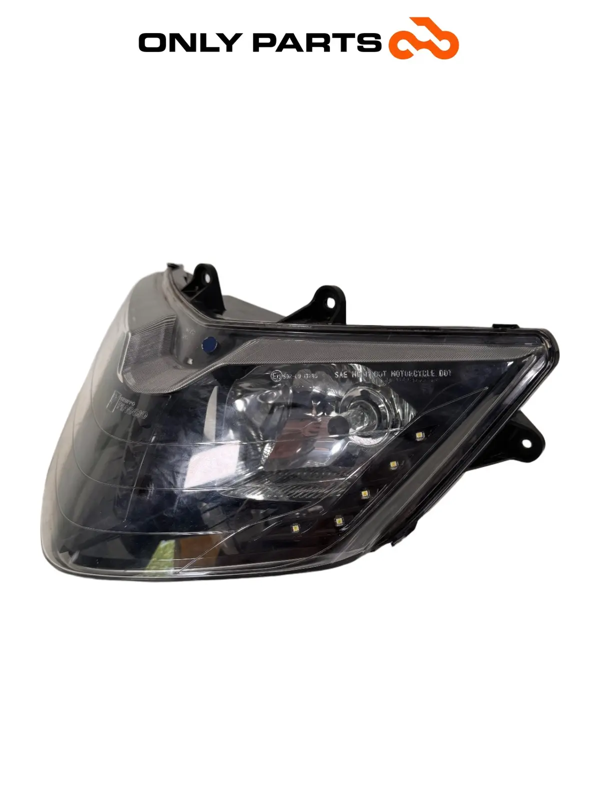 Gebrauchte Faro anteriore Piaggio Mp3 Yourban 300cc 2013 Bianco — echtes Foto 7