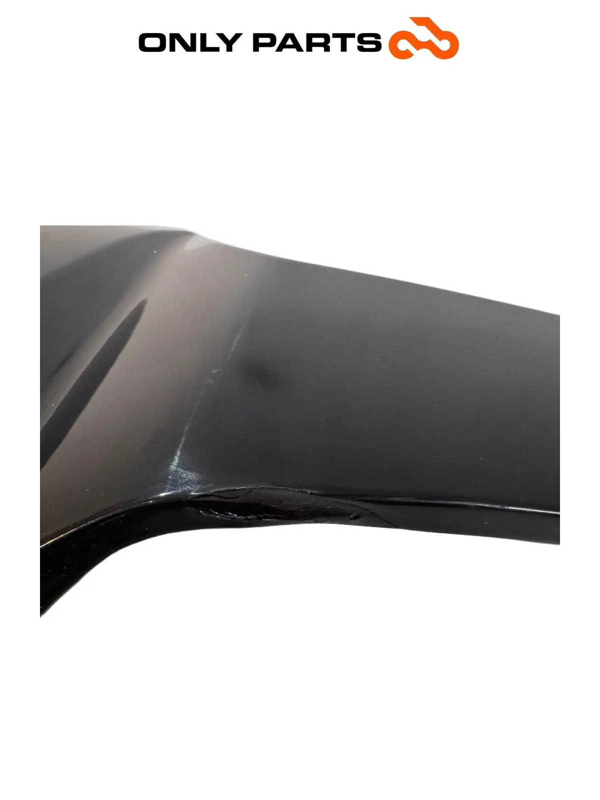 Gebrauchte Fianchetto laterale DX / cover radiatore Honda CB 500 F 500cc 2014 Nero — echtes Foto 2