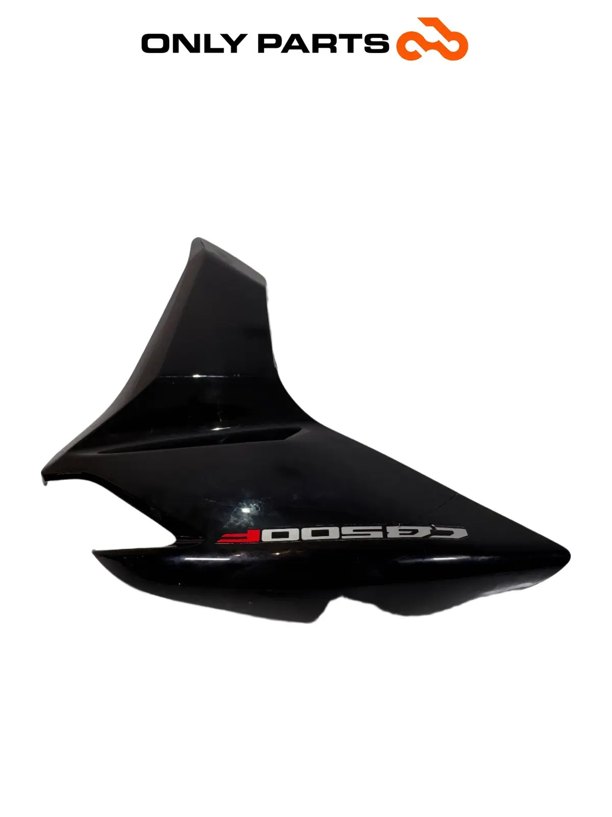 Gebrauchte Fianchetto laterale DX / cover radiatore Honda CB 500 F 500cc 2014 Nero — echtes Foto 3