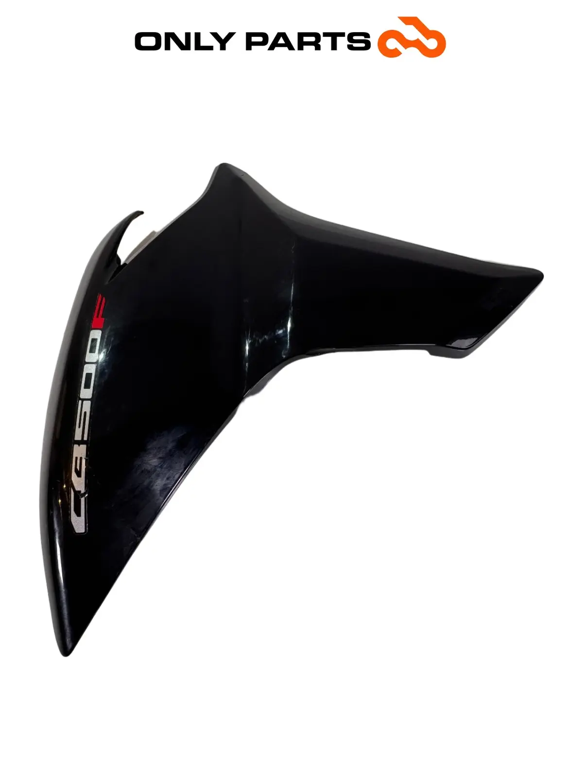 Gebrauchte Fianchetto laterale DX / cover radiatore Honda CB 500 F 500cc 2014 Nero — echtes Foto 4