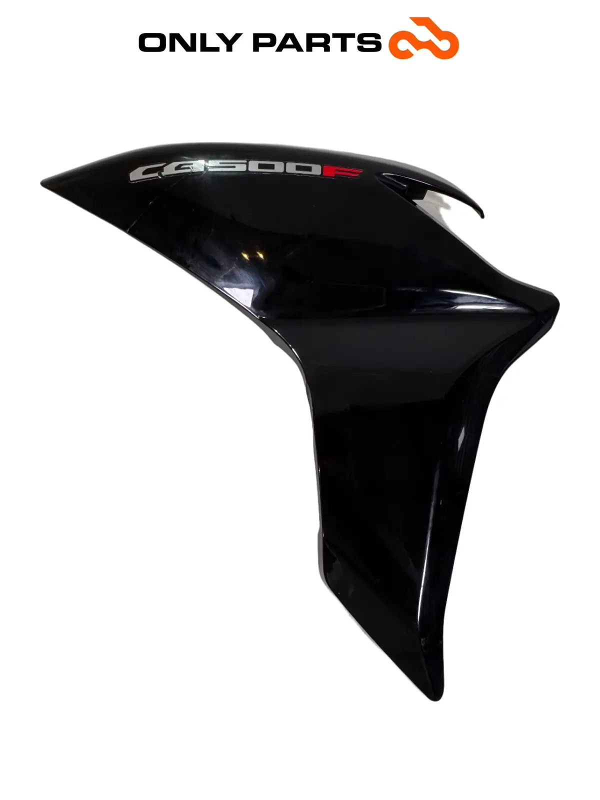 Gebrauchte Fianchetto laterale DX / cover radiatore Honda CB 500 F 500cc 2014 Nero — echtes Foto 5