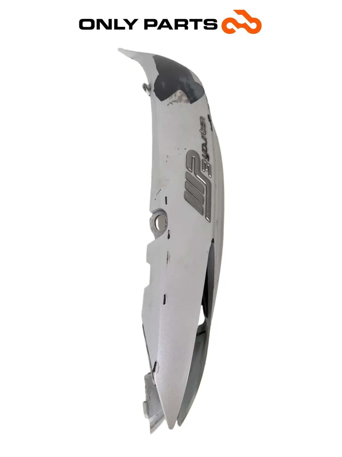 Gebrauchte Fianchetto laterale posteriore DX Piaggio Mp3 Yourban 300cc 2013 Bianco — echtes Foto 5