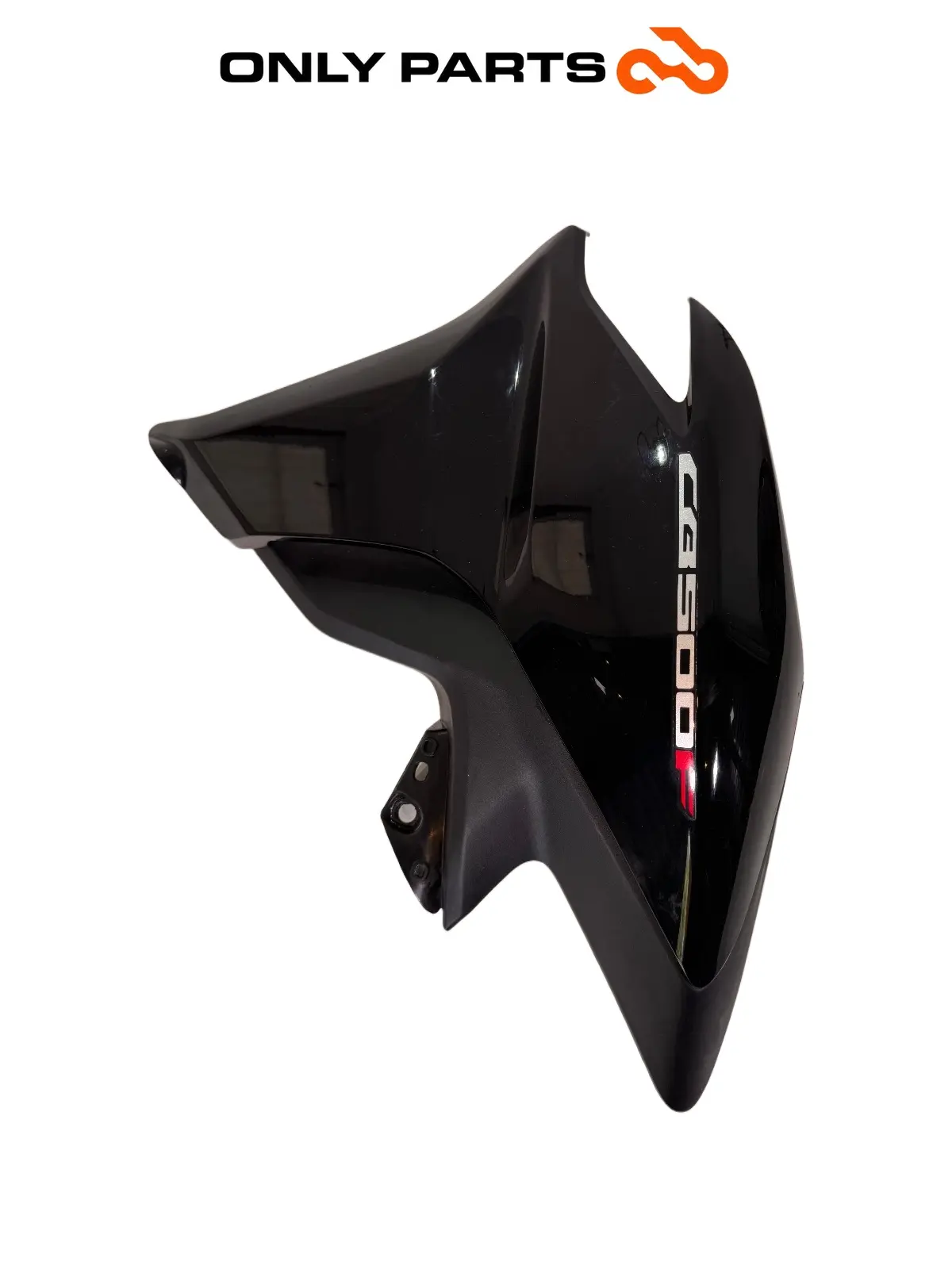Gebrauchte Fianchetto laterale SX / cover radiatore Honda CB 500 F 500cc 2014 Nero — echtes Foto 2