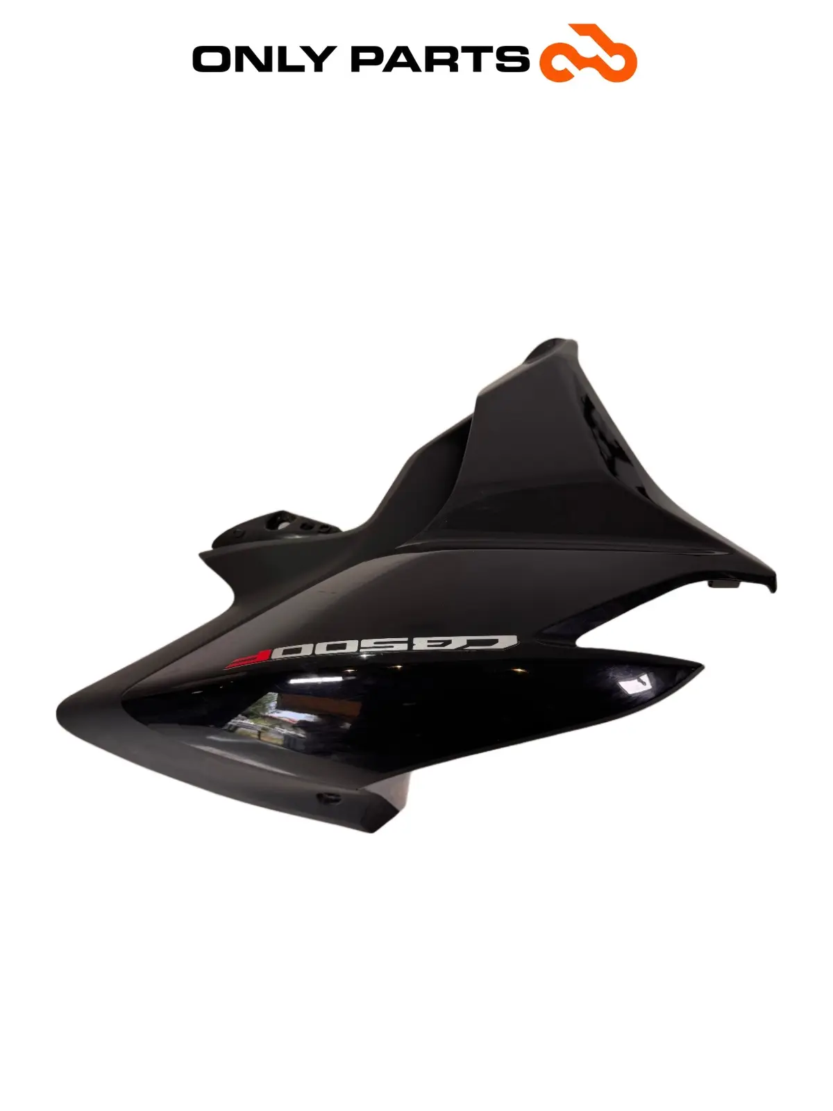 Gebrauchte Fianchetto laterale SX / cover radiatore Honda CB 500 F 500cc 2014 Nero — echtes Foto 3