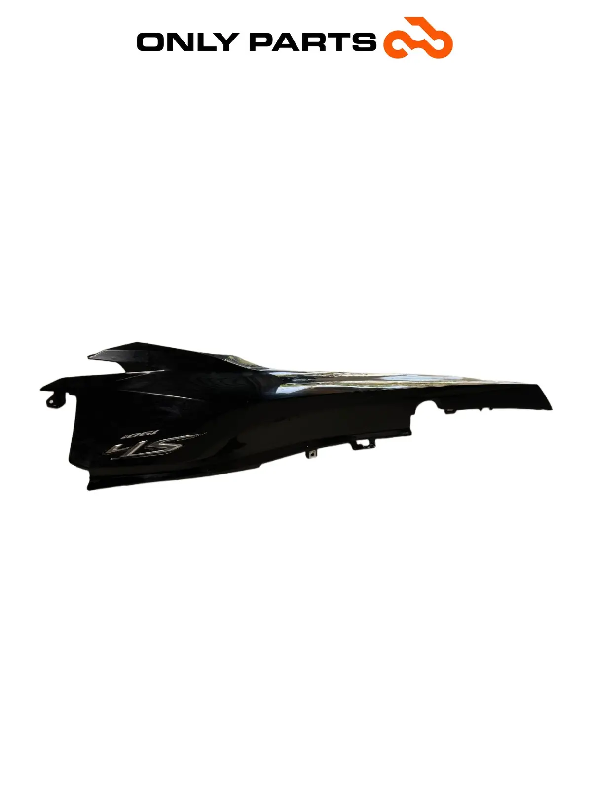 Gebrauchte fianchetto posteriore DX Honda SH 150cc 2017 Nero — echtes Foto 4