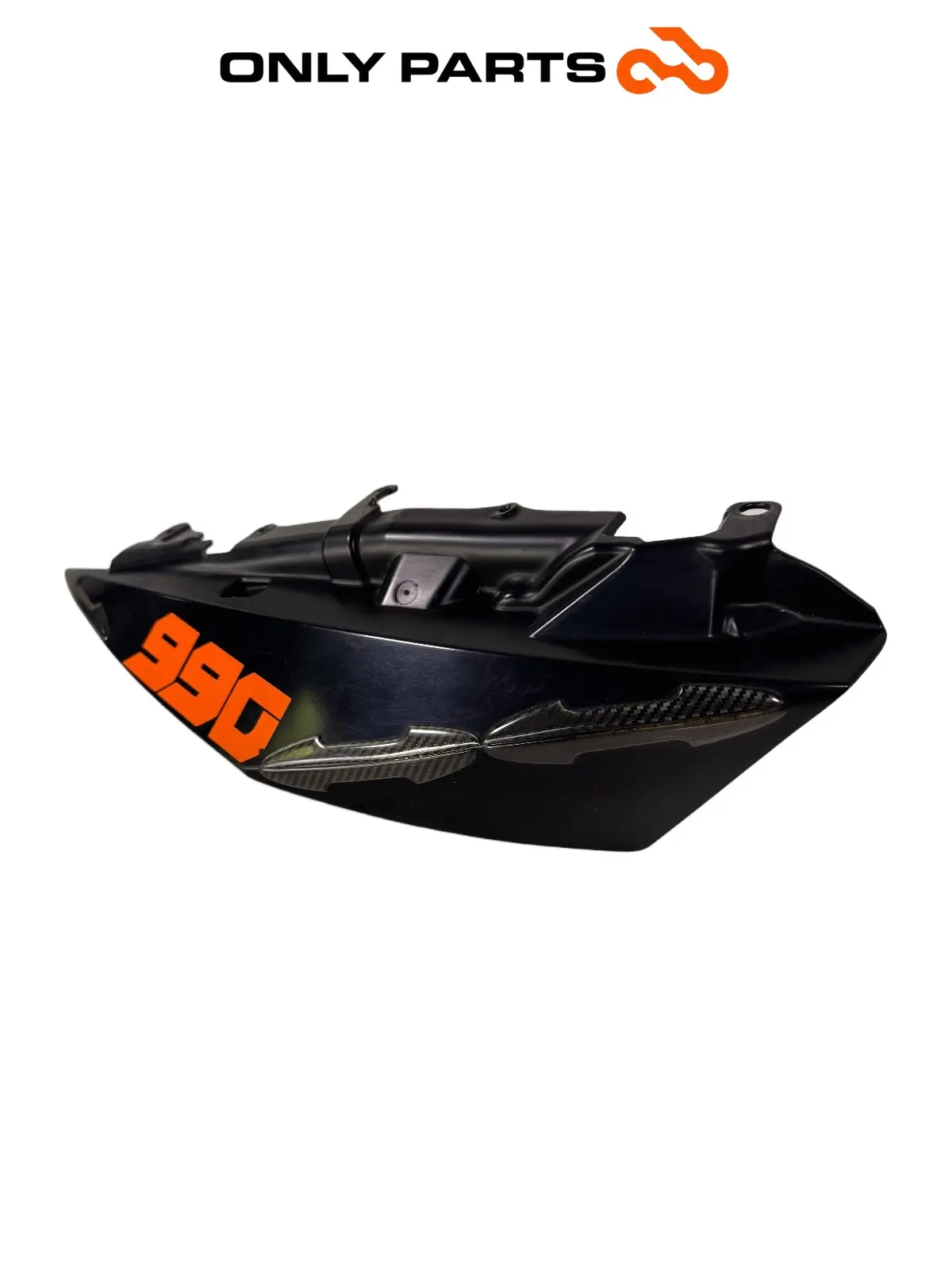 Gebrauchte Fianchetto posteriore DX KTM Super Duke 990cc 2006 Nero/Arancione — echtes Foto 2