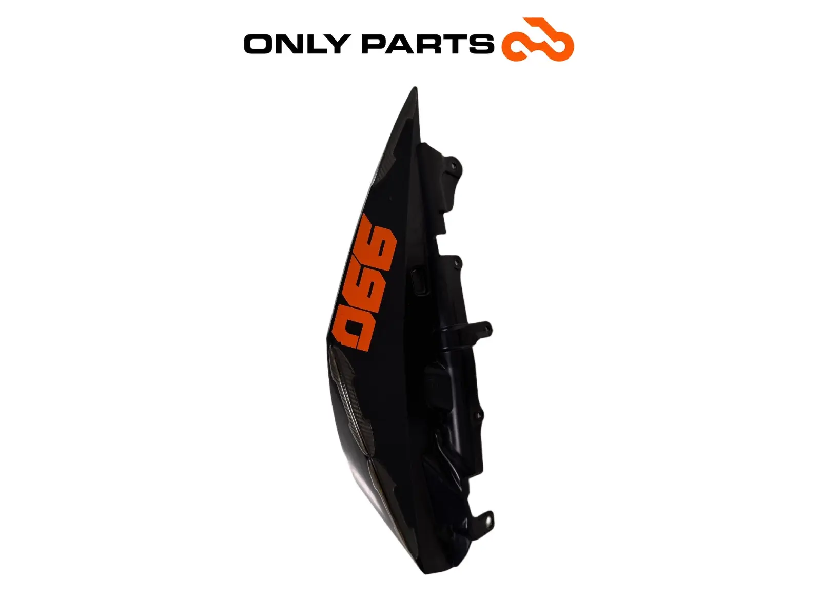Gebrauchte Fianchetto posteriore DX KTM Super Duke 990cc 2006 Nero/Arancione — echtes Foto 3