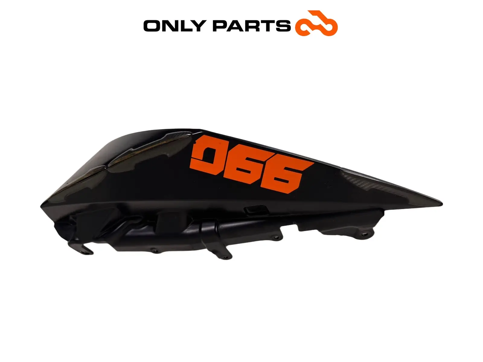 Gebrauchte Fianchetto posteriore DX KTM Super Duke 990cc 2006 Nero/Arancione — echtes Foto 4