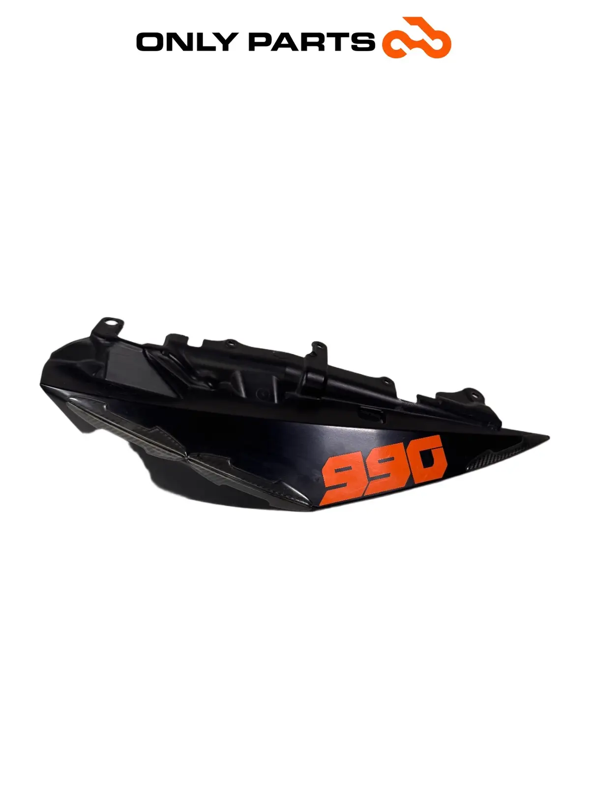 Gebrauchte Fianchetto posteriore SX KTM Super Duke 990cc 2006 Nero/Arancione — echtes Foto 2