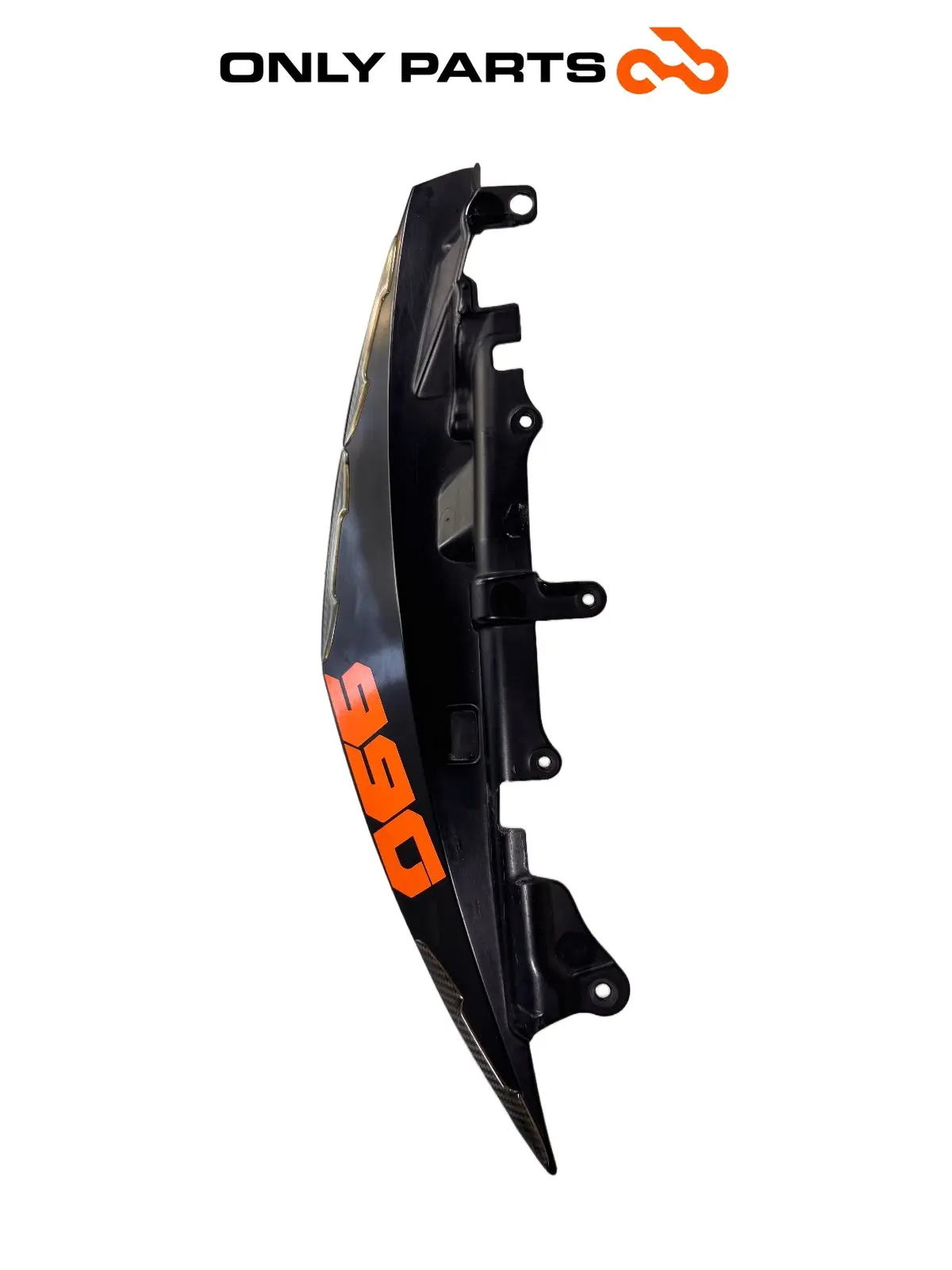 Gebrauchte Fianchetto posteriore SX KTM Super Duke 990cc 2006 Nero/Arancione — echtes Foto 3