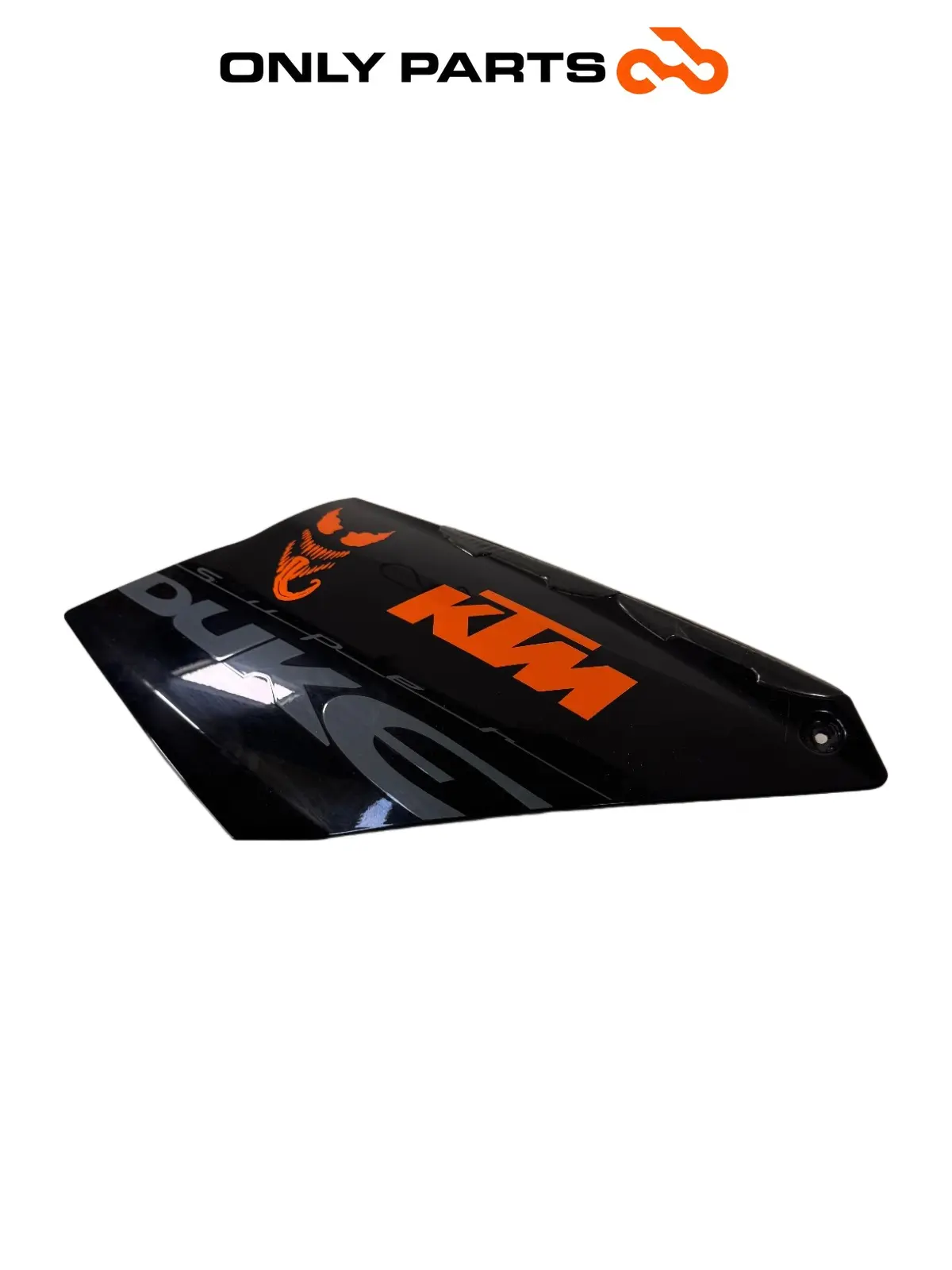 Gebrauchte Fianchetto serbatoio SX KTM Super Duke 990cc 2006 Nero/Arancione — echtes Foto 1