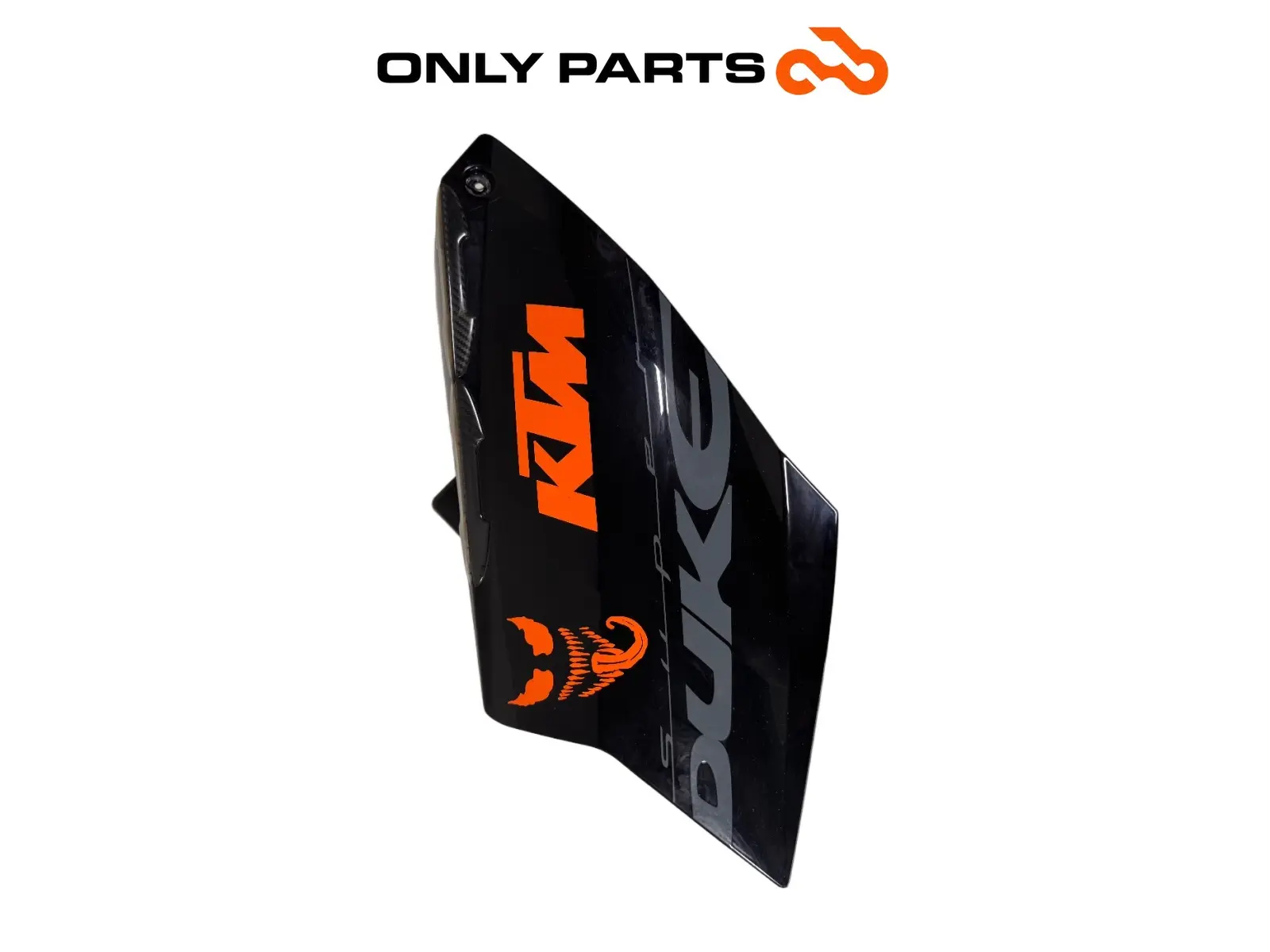 Gebrauchte Fianchetto serbatoio SX KTM Super Duke 990cc 2006 Nero/Arancione — echtes Foto 2