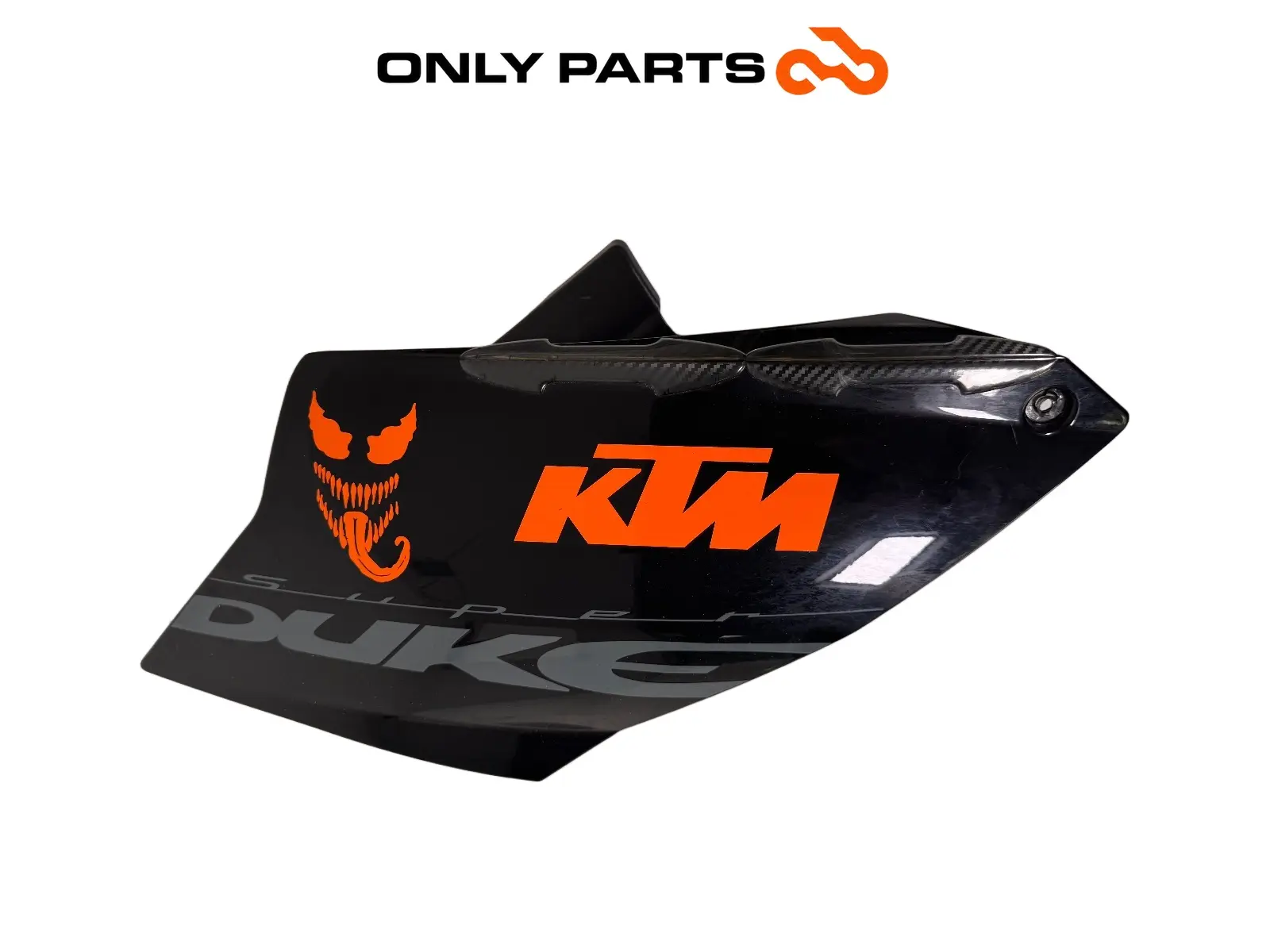 Gebrauchte Fianchetto serbatoio SX KTM Super Duke 990cc 2006 Nero/Arancione — echtes Foto 3