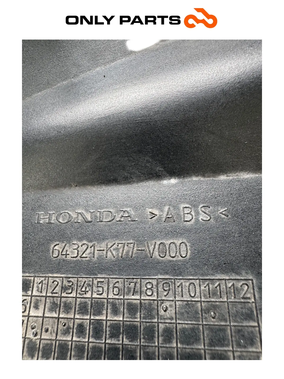 Fianchetto sotto pedana DX Honda SH 150cc 2017 Nero usato — foto reale 11