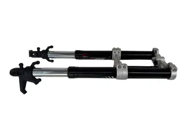 Gebrauchte Forcella anteriore completa KTM Duke 200cc 2012 Arancione — echtes Foto 4