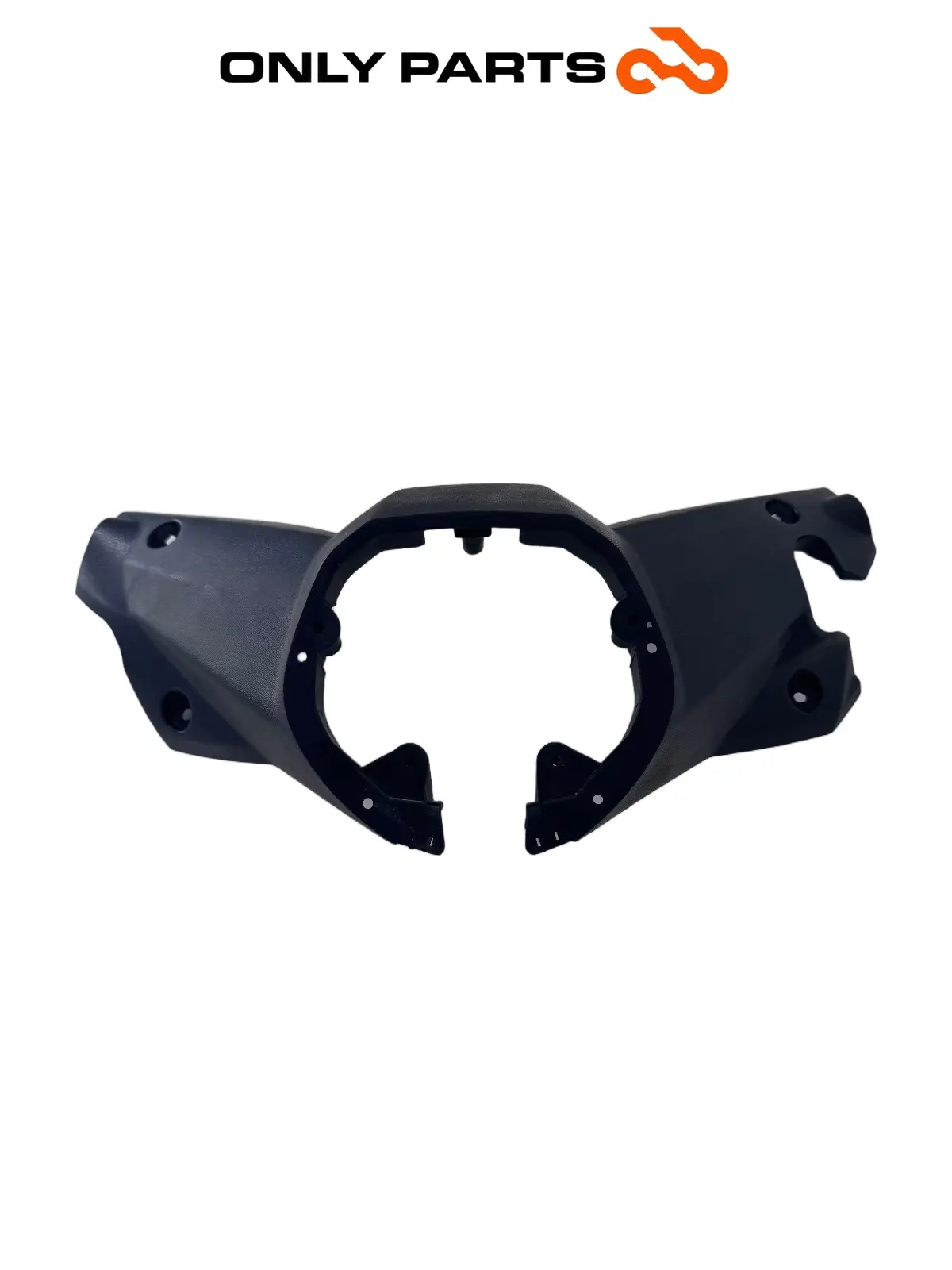 Gebrauchte Guscio plastica coprimanubrio inferiore Yamaha X-max 125cc 2014 Grigio opaco — echtes Foto 2