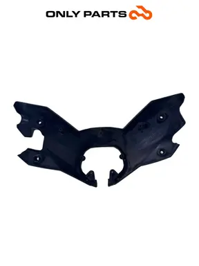 Gebrauchte Guscio plastica coprimanubrio inferiore Yamaha X-max 125cc 2014 Grigio opaco — echtes Foto 3