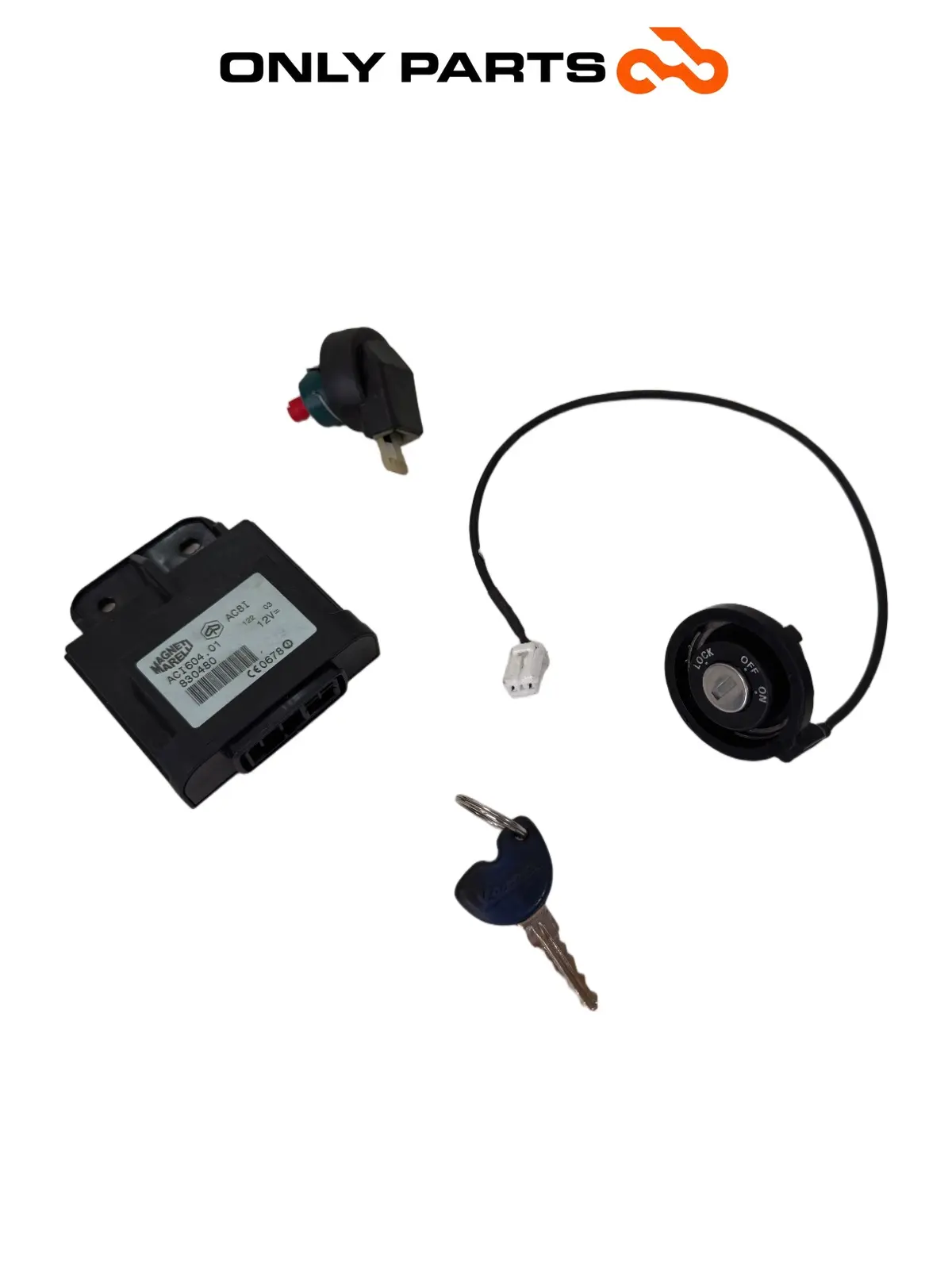 Gebrauchte Kit chiave + centralina Piaggio Vespa GT 200cc 2003 Viola — echtes Foto 1