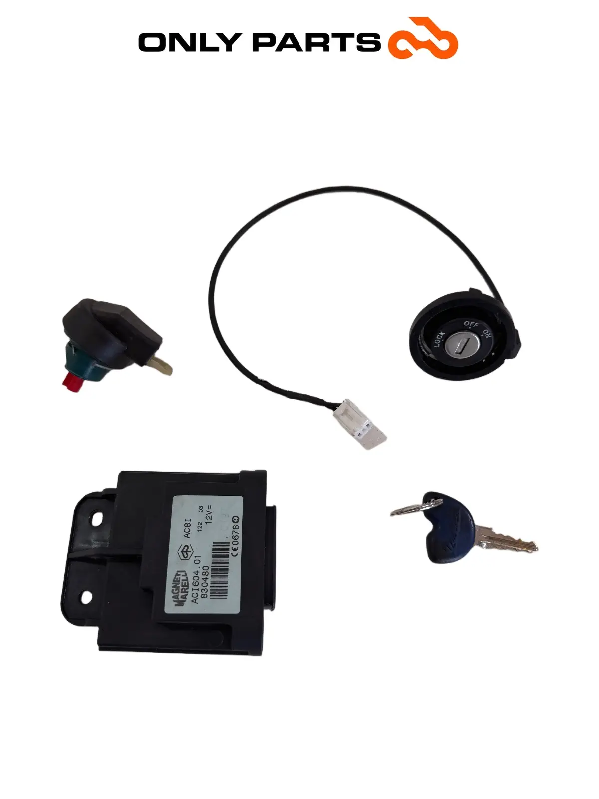 Gebrauchte Kit chiave + centralina Piaggio Vespa GT 200cc 2003 Viola — echtes Foto 2