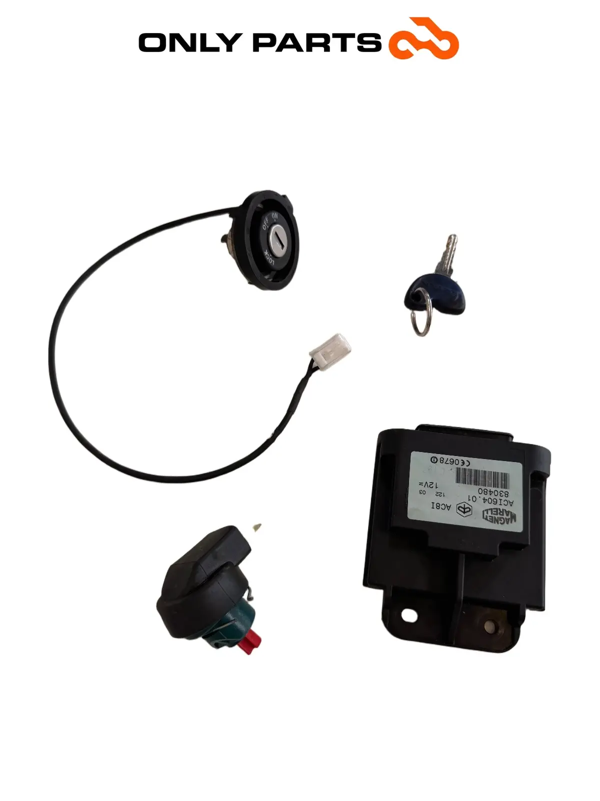 Gebrauchte Kit chiave + centralina Piaggio Vespa GT 200cc 2003 Viola — echtes Foto 3