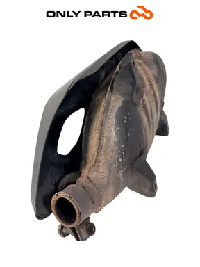 Used Genuine exhaust silencer with cover Piaggio MP3 Yourban 300 2013 Piaggio Mp3 Yourban 300cc 2013 Bianco — real photo 9