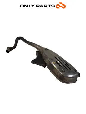 Used ORIGINAL EXHAUST MUFFLER SILENCER PIAGGIO VESPA LX 125 2011 Piaggio Vespa Lx 125cc 2011 Nero — real photo 2