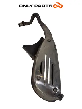 Used ORIGINAL EXHAUST MUFFLER SILENCER PIAGGIO VESPA LX 125 2011 Piaggio Vespa Lx 125cc 2011 Nero — real photo 4