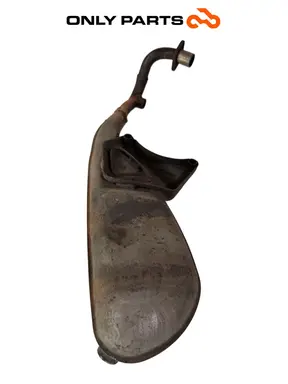 Used ORIGINAL EXHAUST MUFFLER SILENCER PIAGGIO VESPA LX 125 2011 Piaggio Vespa Lx 125cc 2011 Nero — real photo 8
