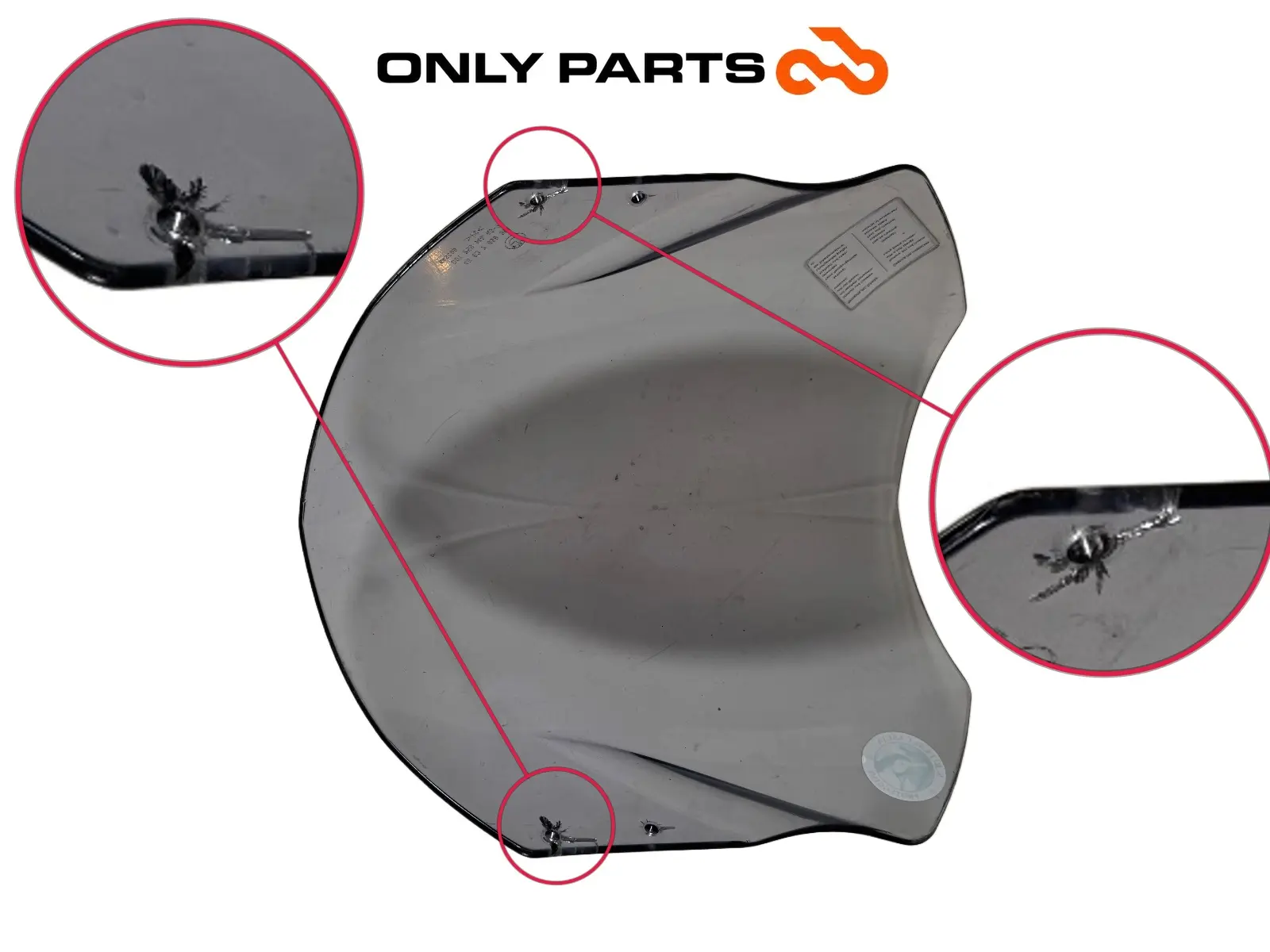 Gebrauchte WINDSCHILD KLAR TRANSPARENT BMW F 650 CS 2001 OEM BMW F 650 CS 2001 Grigio — echtes Foto 2