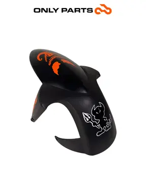Gebrauchte Parafango anteriore KTM Super Duke 990cc 2006 Nero/Arancione — echtes Foto 2