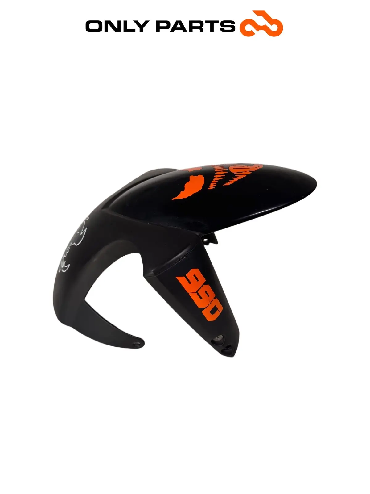 Gebrauchte Parafango anteriore KTM Super Duke 990cc 2006 Nero/Arancione — echtes Foto 5