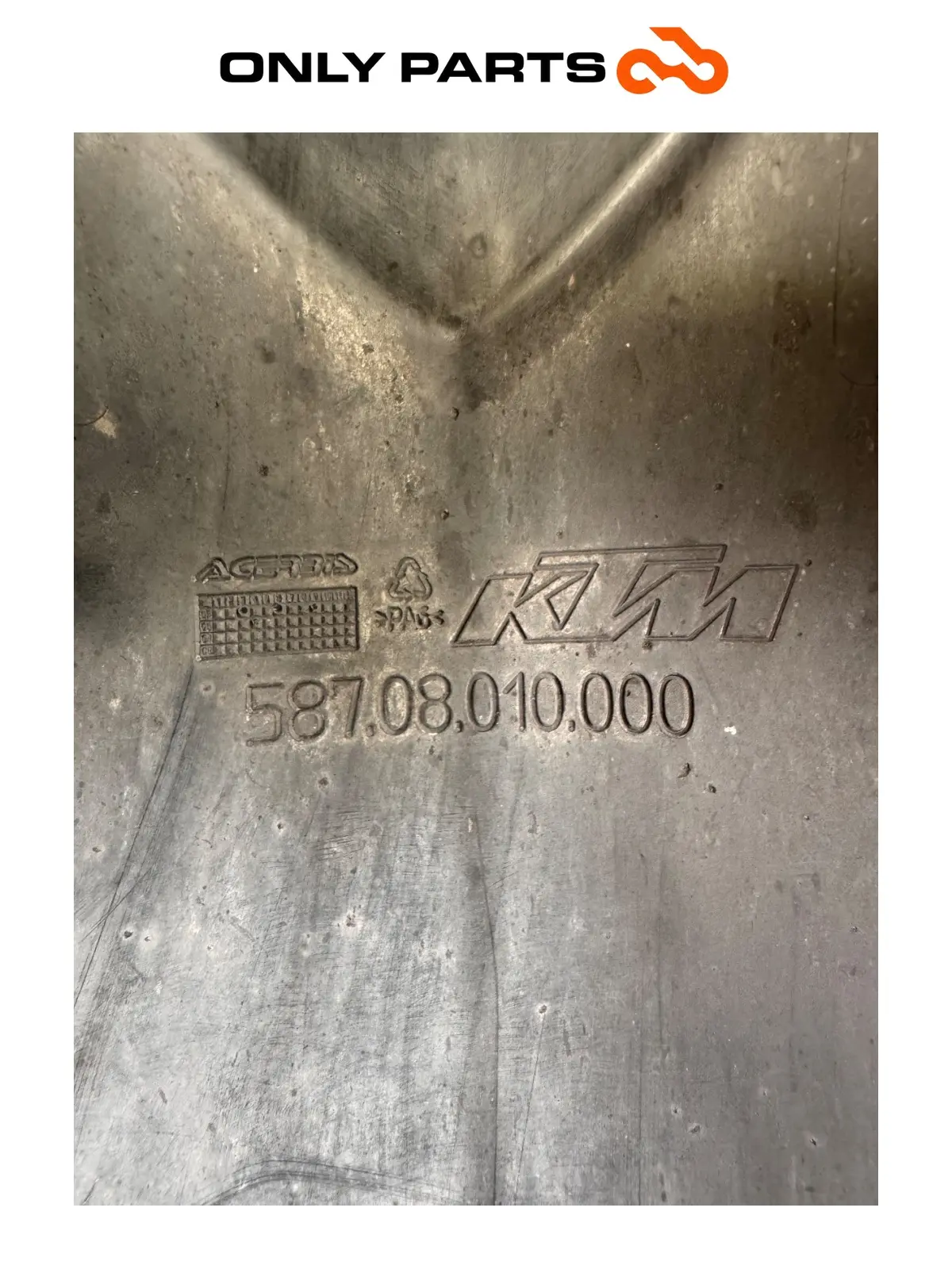 Gebrauchte Parafango anteriore KTM Super Duke 990cc 2006 Nero/Arancione — echtes Foto 8