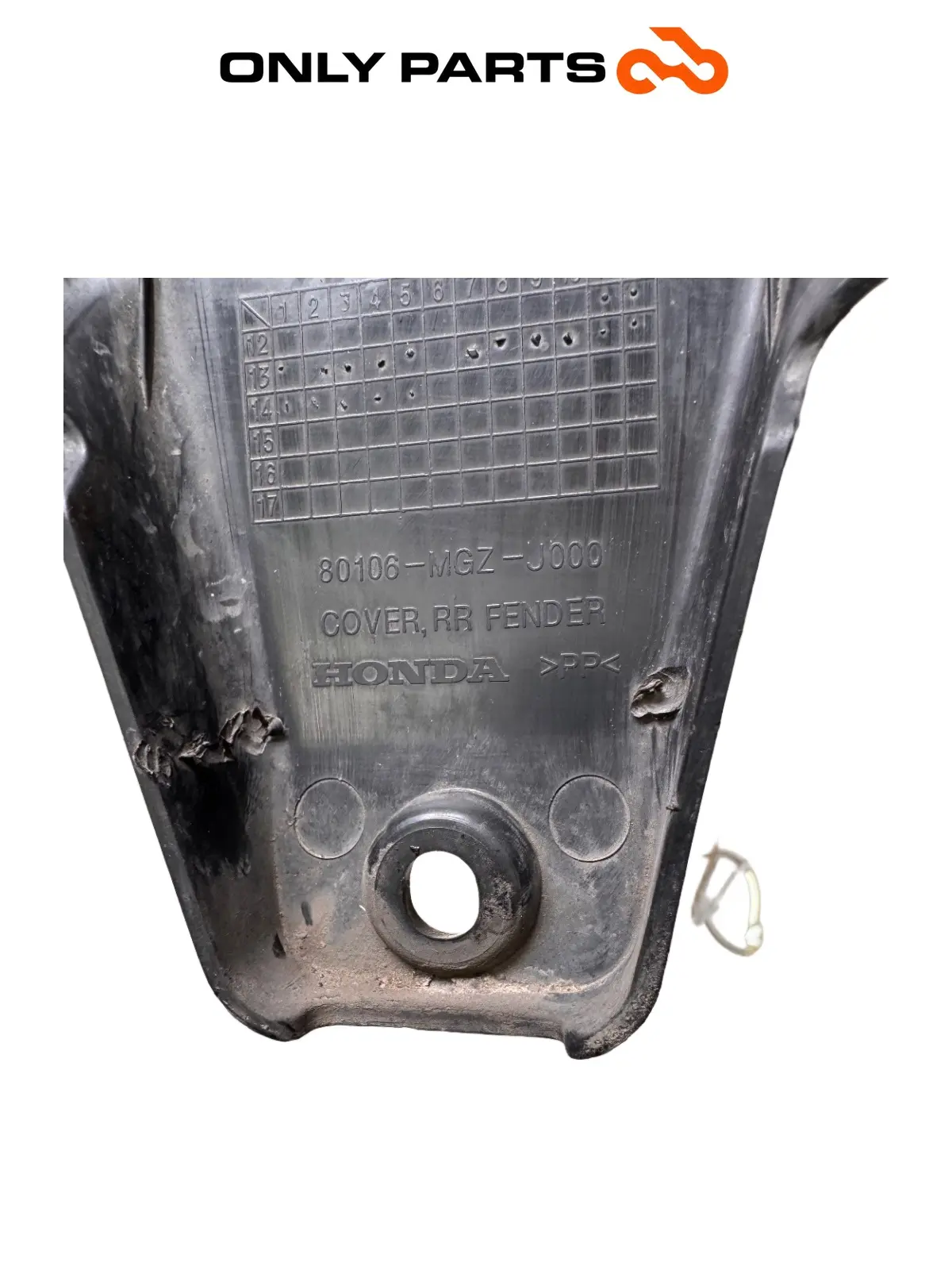 Gebrauchte parafango posteriore interno Honda CB 500 F 500cc 2014 Nero — echtes Foto 8