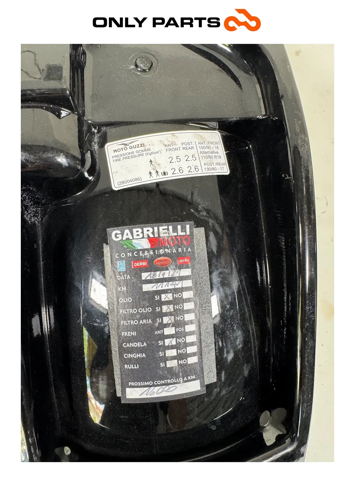 parafango posteriore interno Moto Guzzi V7 III Special 750cc 2019 Azzurro de segunda mano — foto real 7