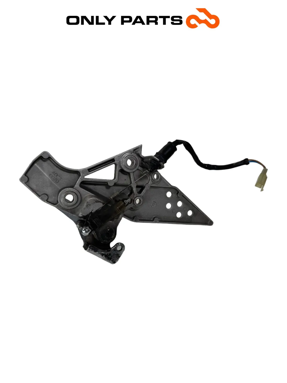 Gebrauchte Pedana anteriore DX + leva pedale freno Kawasaki Z 750cc 2004 Nera — echtes Foto 10