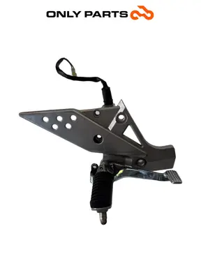 Gebrauchte Pedana anteriore DX + leva pedale freno Kawasaki Z 750cc 2004 Nera — echtes Foto 2