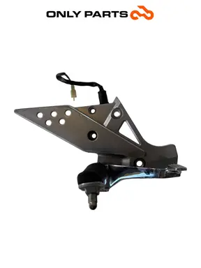 Gebrauchte Pedana anteriore DX + leva pedale freno Kawasaki Z 750cc 2004 Nera — echtes Foto 6