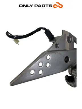 Gebrauchte Pedana anteriore DX + leva pedale freno Kawasaki Z 750cc 2004 Nera — echtes Foto 9