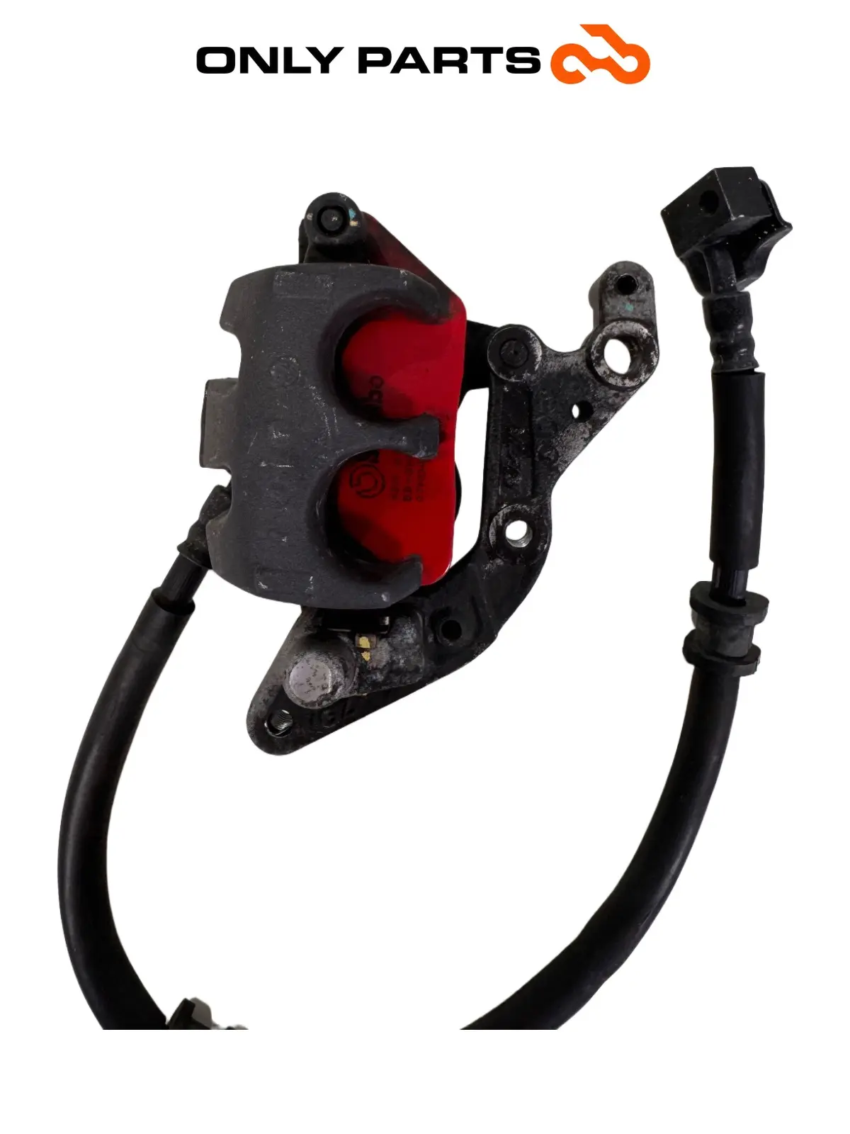 Gebrauchte Pinza freno anteriore Honda CB 500 F 500cc 2014 Nero — echtes Foto 6