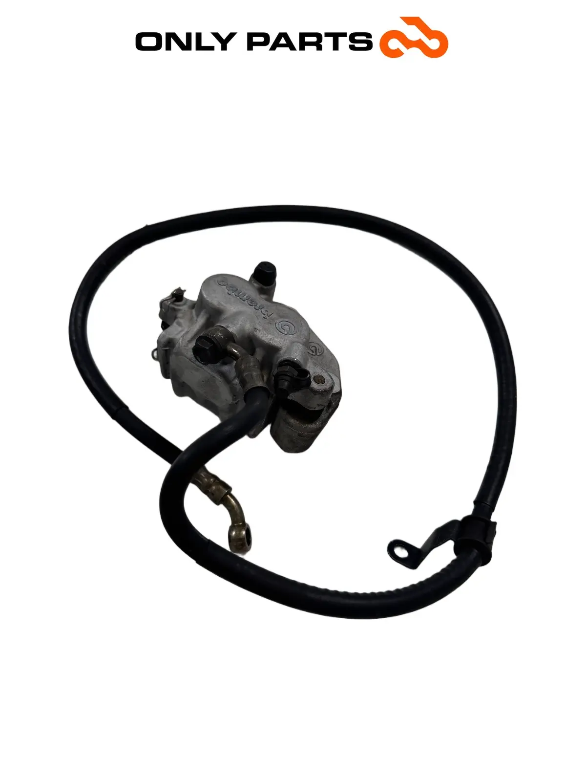 Gebrauchte pinza freno anteriore + tubo freno Mbk Skyliner  125cc 1999 Blu — echtes Foto 3