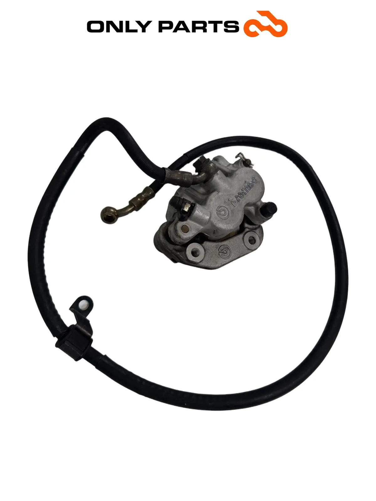 Gebrauchte pinza freno anteriore + tubo freno Mbk Skyliner  125cc 1999 Blu — echtes Foto 4