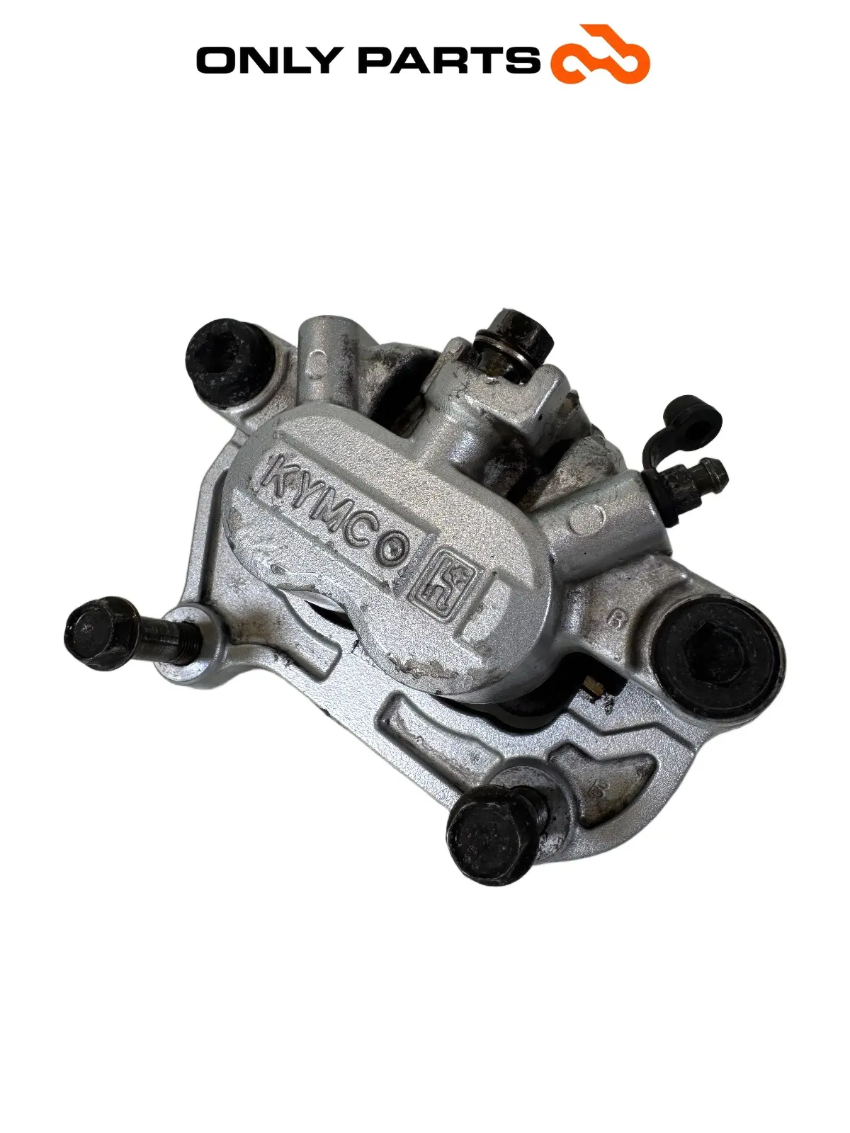 Gebrauchte Bremssattel hinten mit Halter und Belägen Kymco People GTi 300 2014 Kymco People GTi 300cc 2014 Bianco — echtes Foto 2
