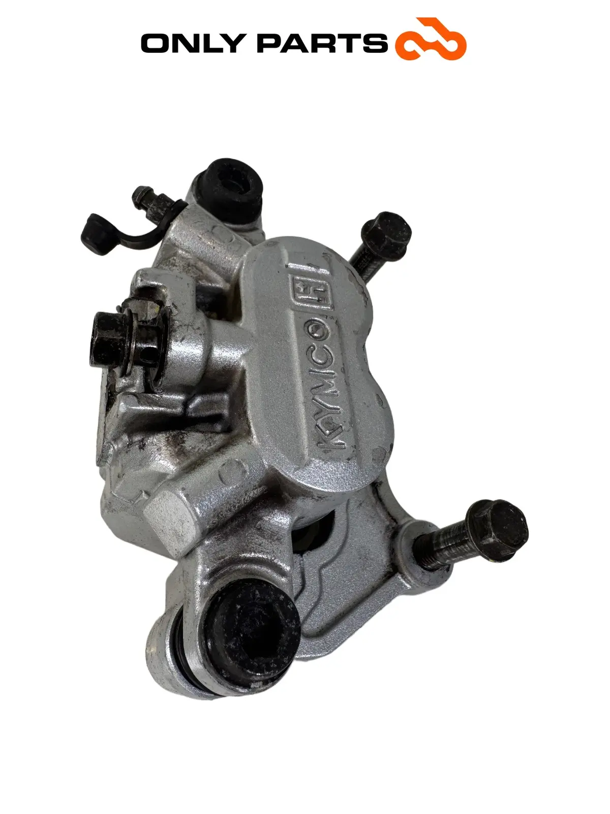 Gebrauchte Bremssattel hinten mit Halter und Belägen Kymco People GTi 300 2014 Kymco People GTi 300cc 2014 Bianco — echtes Foto 7
