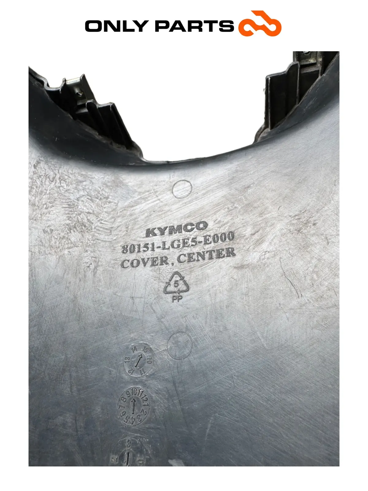 Gebrauchte Plastica copertura centrale Kymco People S 300cc 2021 Grigio — echtes Foto 8