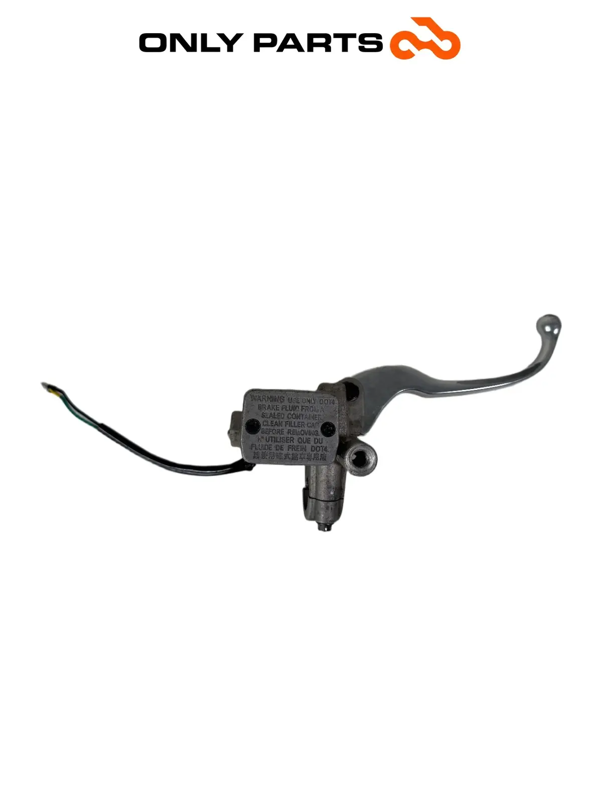 Gebrauchte Pompa freno anteriore destra + leva Kymco People S 300cc 2021 Grigio — echtes Foto 1