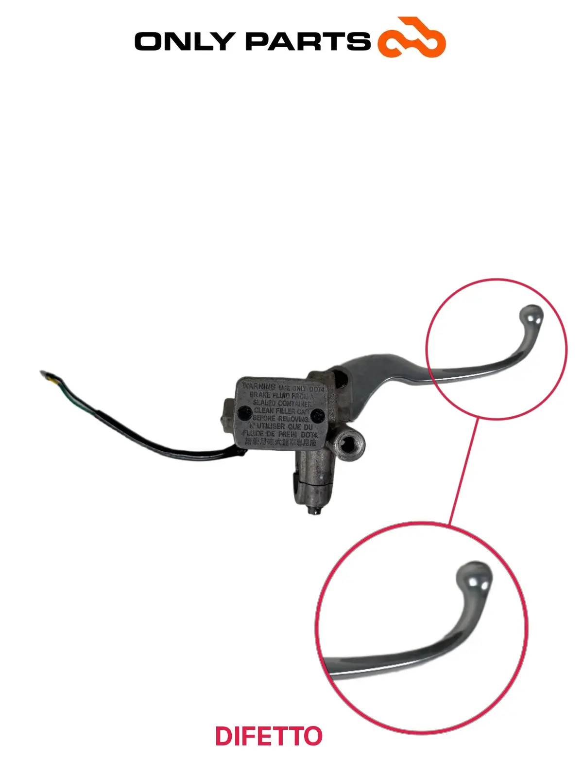 Gebrauchte Pompa freno anteriore destra + leva Kymco People S 300cc 2021 Grigio — echtes Foto 2