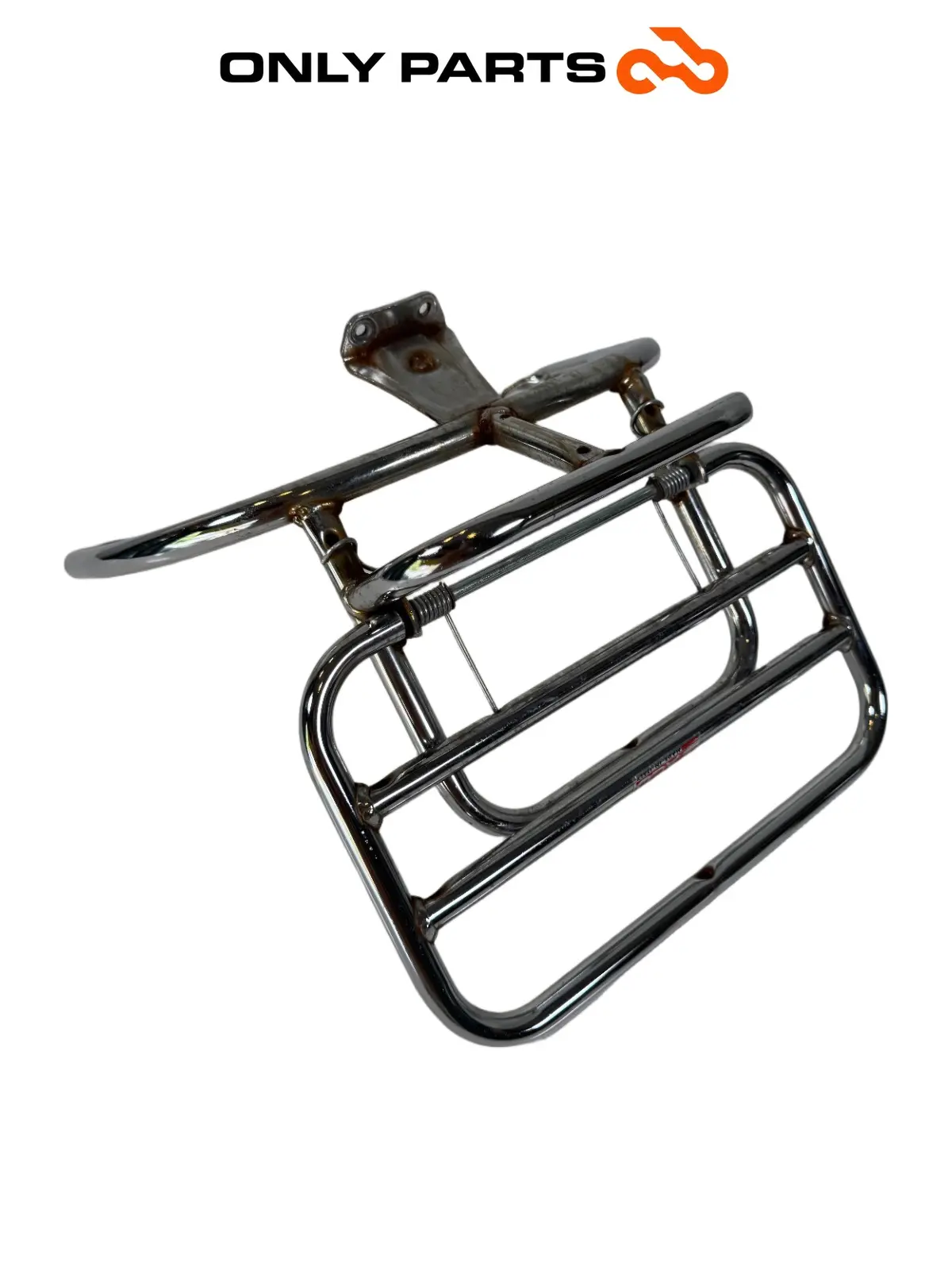 KRÓM HÁTSÓ CSOMAGTARTÓ LEHAJTHATÓ PIAGGIO VESPA LX 125 2011 Piaggio Vespa Lx 125cc 2011 Nero használt — valódi fotó 8