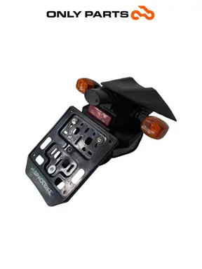 Used Portatarga + coppia frecce posteriori Kawasaki Z 750cc 2004 Nera — real photo 1