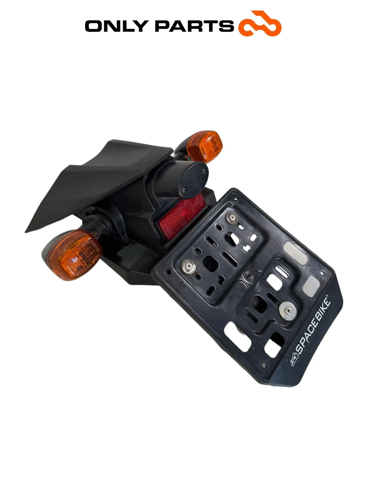 Used Portatarga + coppia frecce posteriori Kawasaki Z 750cc 2004 Nera — real photo 7